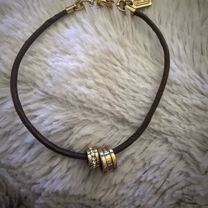 Coach Gold and Brown Bracelet